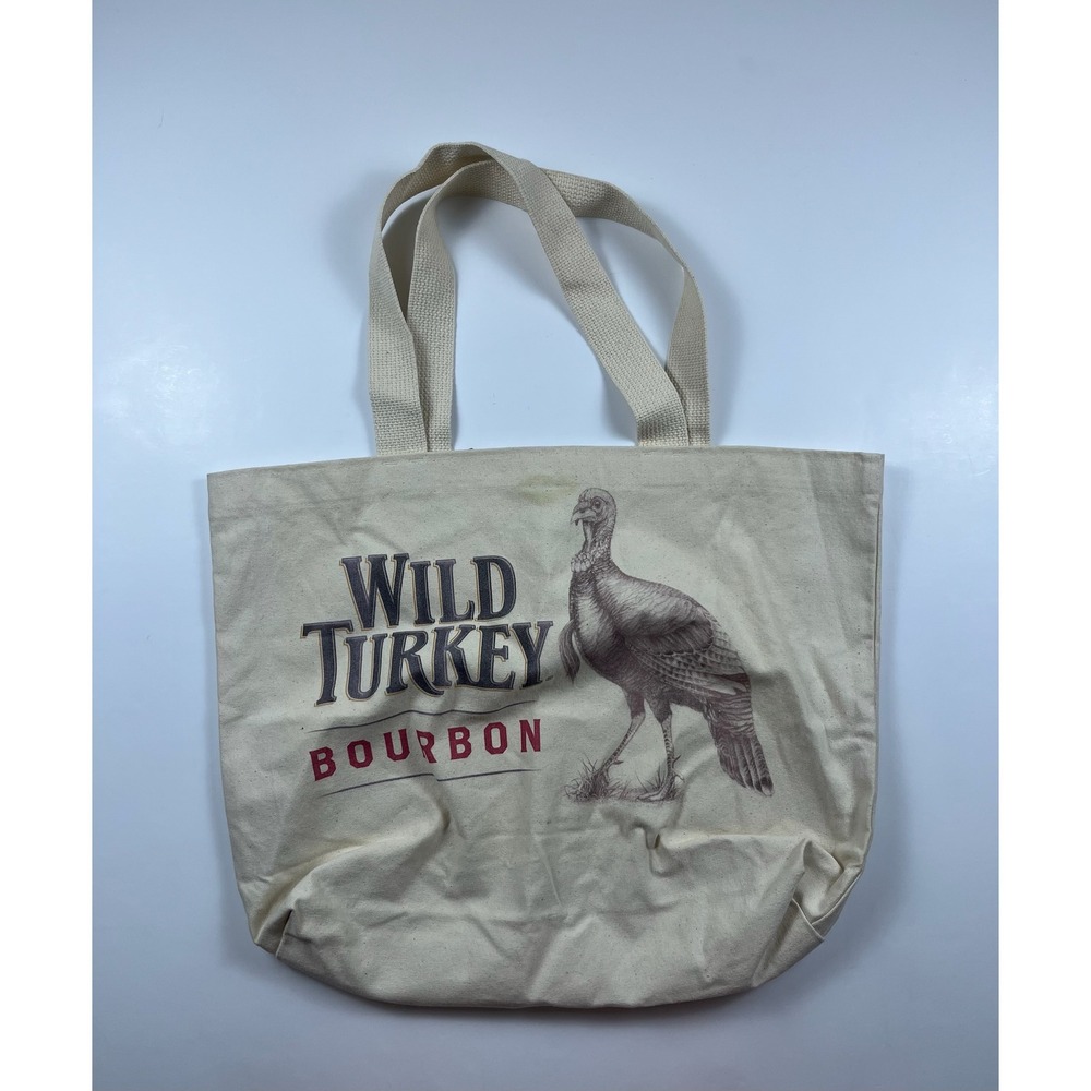 Wild Turkey Bourbon Kentucky Bourbon Trail Canvas Tote Grocery Bag Bayside
